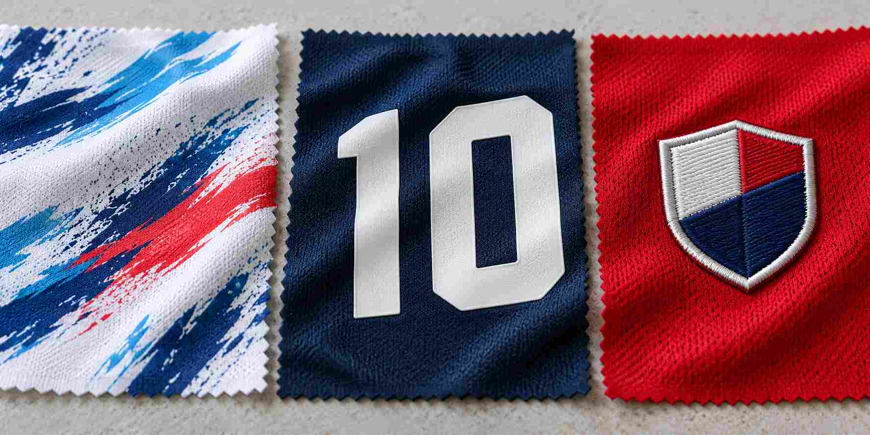Sublimation vs Heat Transfer vs Embroidery for Football Shirts