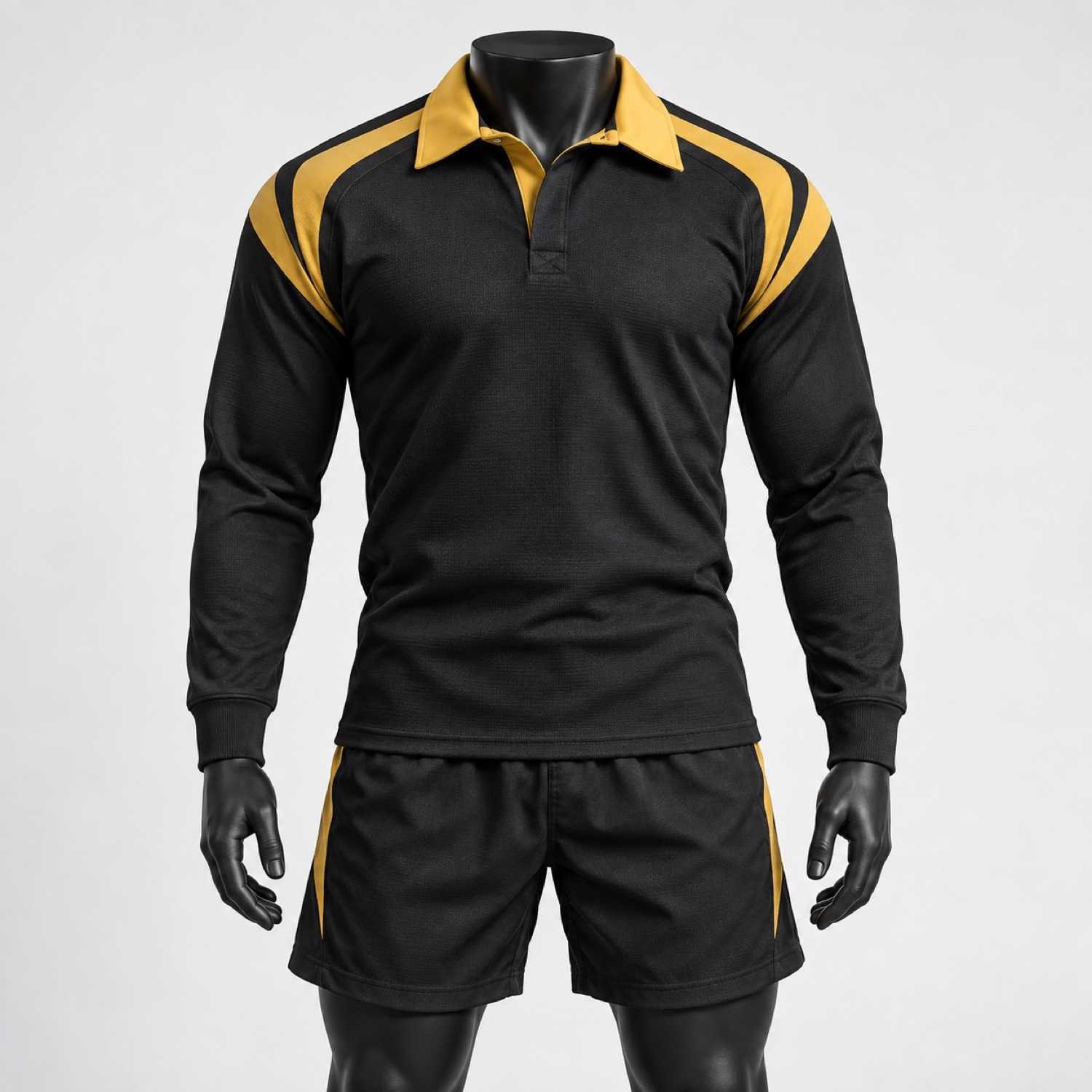 Custom Black & Gold Rugby Kit
