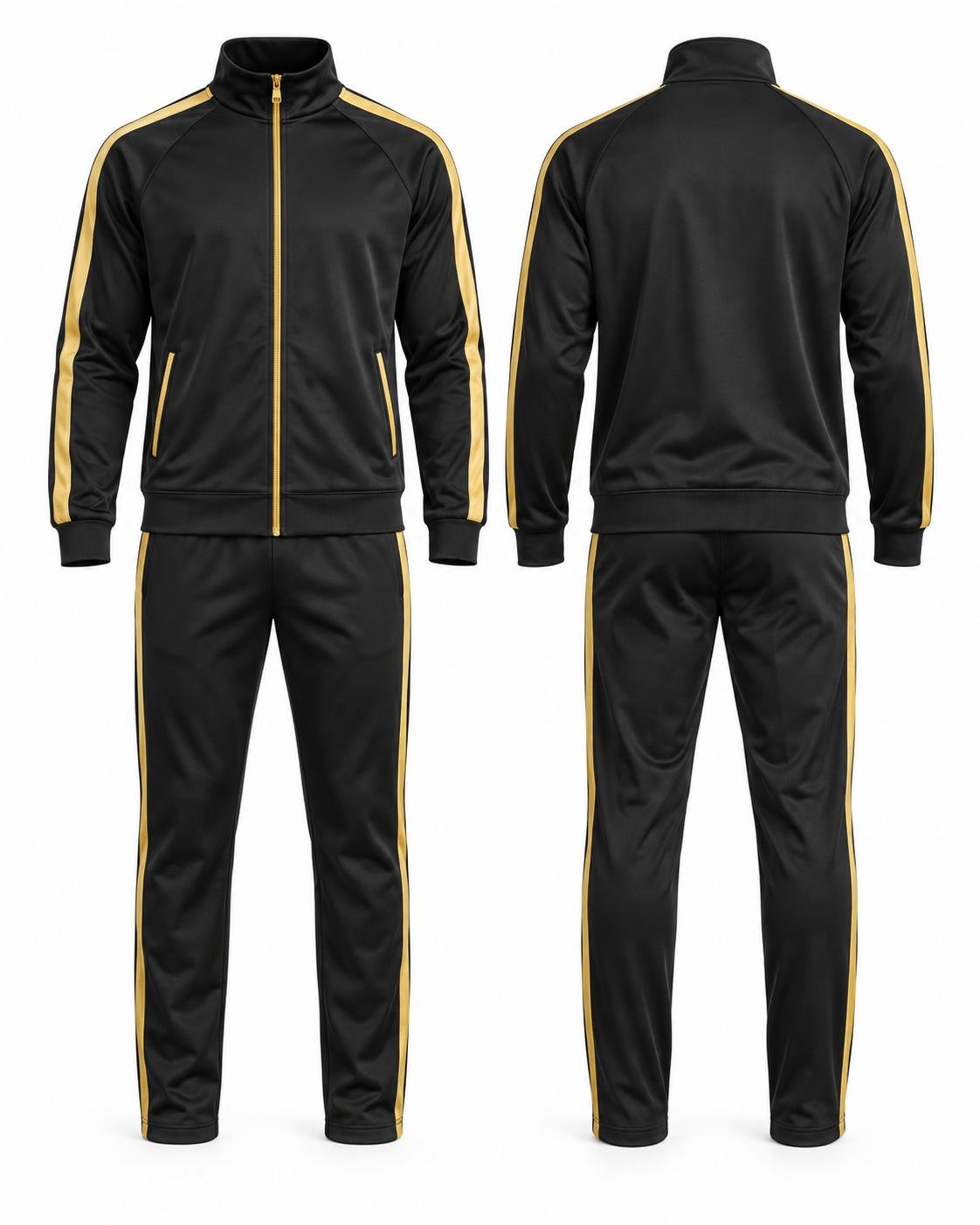 Custom Black & Gold Tracksuit