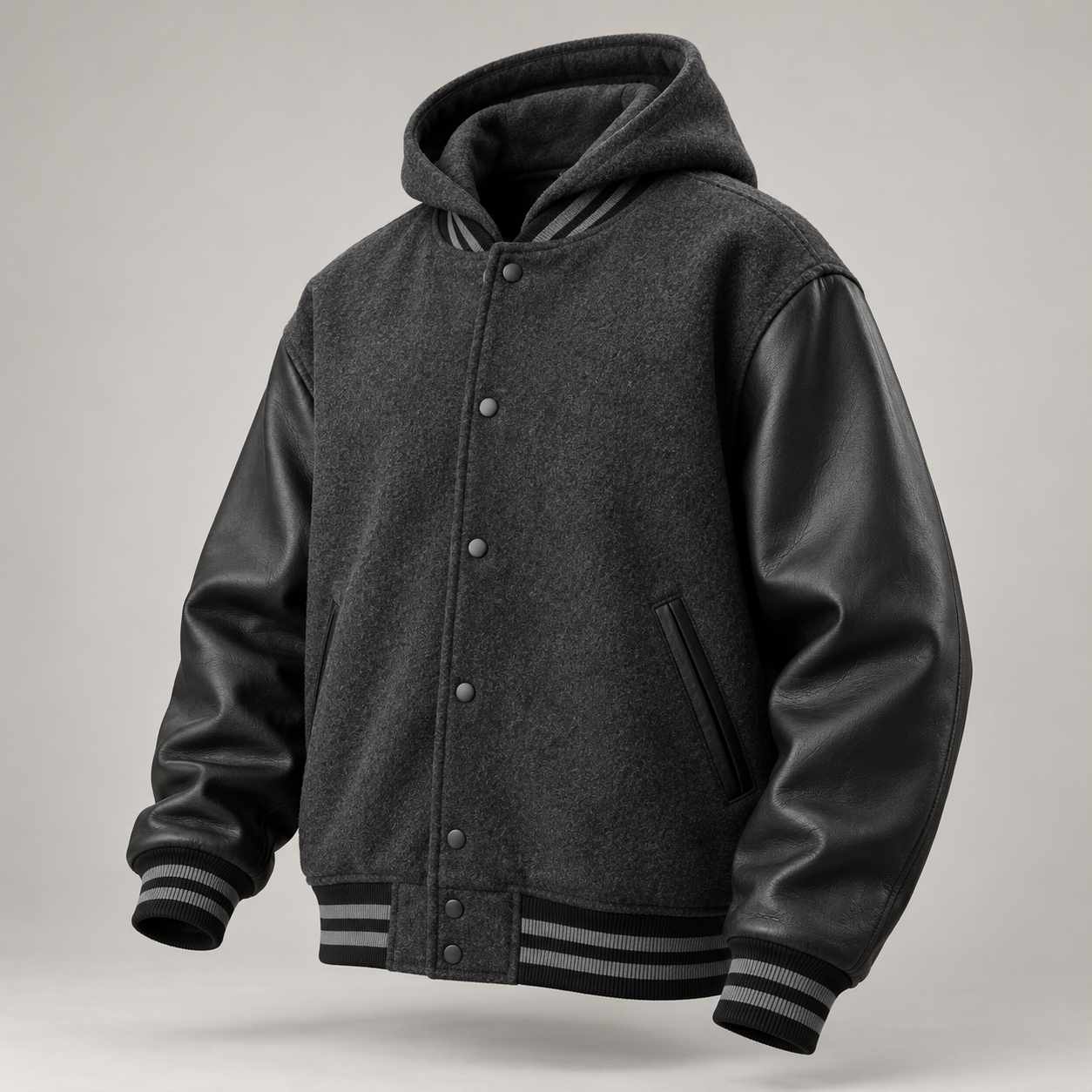 Custom Hooded & Oversized Varsity Jacket