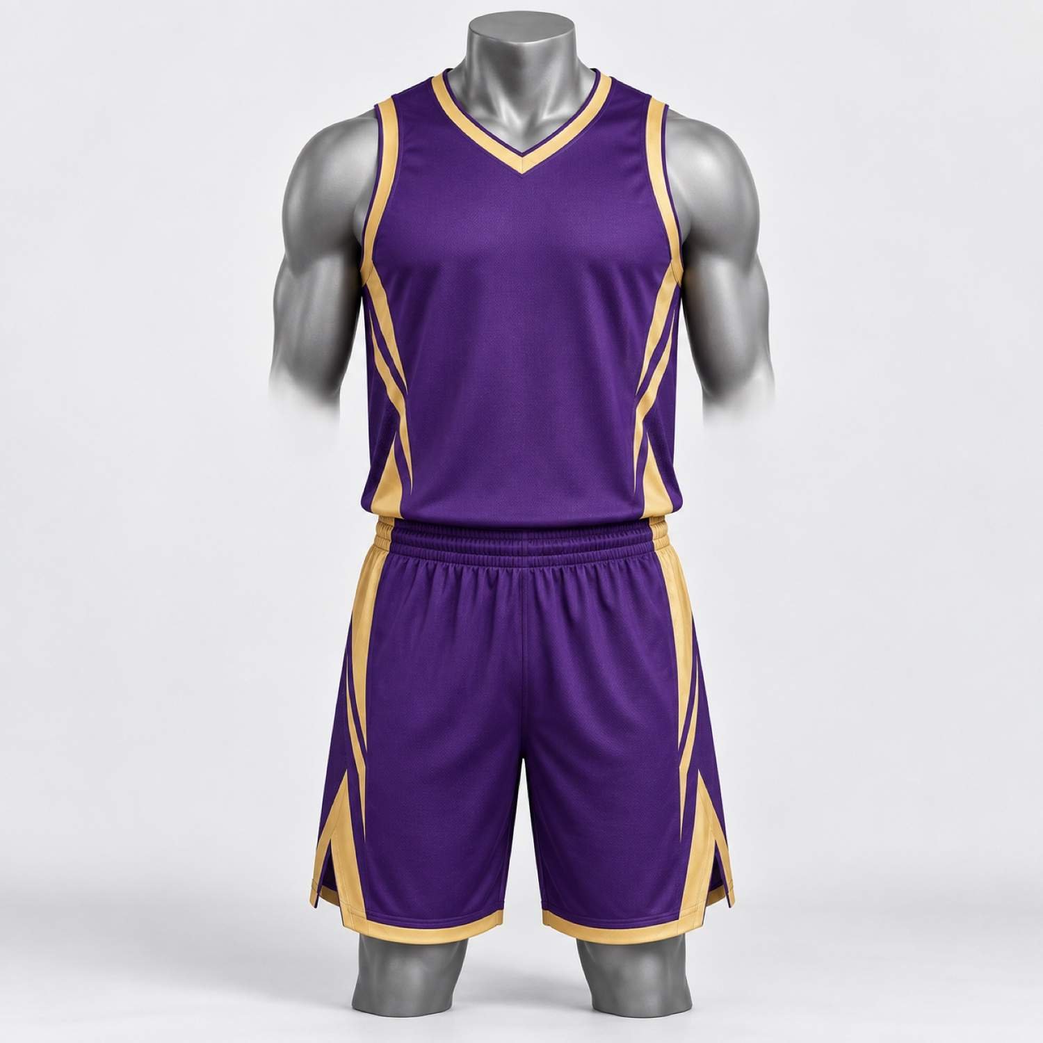 Custom Purple & Gold Basketball Uniform