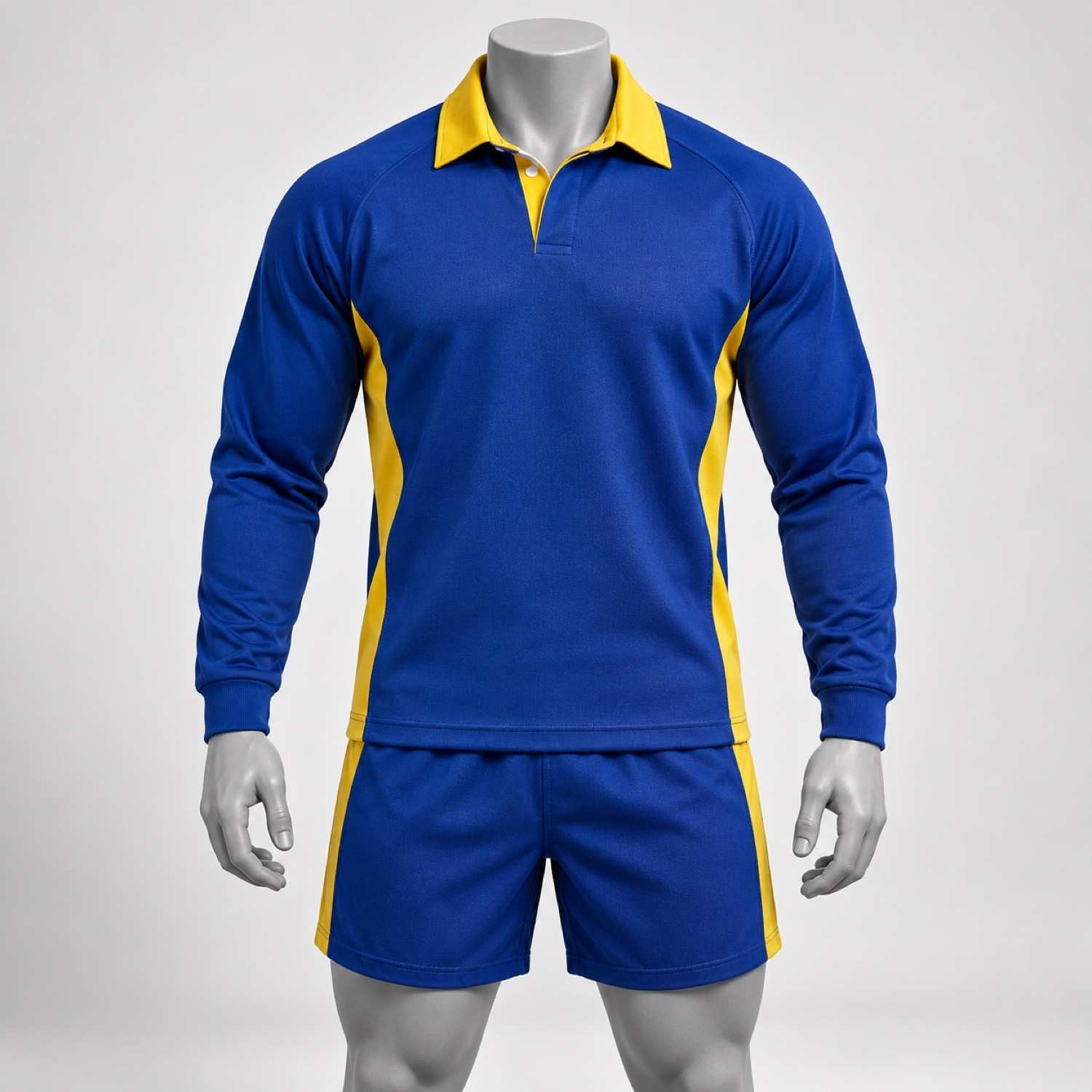 Custom Royal Blue & Yellow Rugby Kit